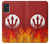 S2803 Fire Red Devil Spear Symbol Hülle Schutzhülle Taschen für Samsung Galaxy A51