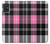 S3091 Pink Plaid Pattern Hülle Schutzhülle Taschen für Samsung Galaxy A51
