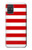 S2364 Red and White Striped Hülle Schutzhülle Taschen für Samsung Galaxy A71