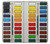 S3243 Watercolor Paint Set Hülle Schutzhülle Taschen für Samsung Galaxy A71