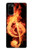 S0493 Music Note Burn Hülle Schutzhülle Taschen für Samsung Galaxy S20