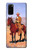 S0772 Cowboy Western Hülle Schutzhülle Taschen für Samsung Galaxy S20