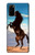 S0934 Wild Black Horse Hülle Schutzhülle Taschen für Samsung Galaxy S20