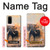 S1292 Dusty Elephant Egrets Hülle Schutzhülle Taschen für Samsung Galaxy S20