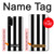 S2297 Black and White Vertical Stripes Hülle Schutzhülle Taschen für Samsung Galaxy S20
