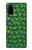 S2666 Marijuana Pattern Hülle Schutzhülle Taschen für Samsung Galaxy S20