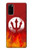 S2803 Fire Red Devil Spear Symbol Hülle Schutzhülle Taschen für Samsung Galaxy S20