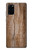 S0599 Wood Graphic Printed Hülle Schutzhülle Taschen für Samsung Galaxy S20 Plus, Galaxy S20+
