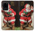 S1417 Santa Claus Merry Xmas Hülle Schutzhülle Taschen für Samsung Galaxy S20 Plus, Galaxy S20+
