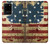 S2349 Old American Flag Hülle Schutzhülle Taschen für Samsung Galaxy S20 Plus, Galaxy S20+