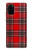S2374 Tartan Red Pattern Hülle Schutzhülle Taschen für Samsung Galaxy S20 Plus, Galaxy S20+