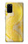 S2713 Yellow Snake Skin Graphic Printed Hülle Schutzhülle Taschen für Samsung Galaxy S20 Plus, Galaxy S20+