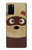 S2825 Cute Cartoon Raccoon Hülle Schutzhülle Taschen für Samsung Galaxy S20 Plus, Galaxy S20+