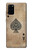 S2928 Vintage Spades Ace Card Hülle Schutzhülle Taschen für Samsung Galaxy S20 Plus, Galaxy S20+