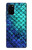 S3047 Green Mermaid Fish Scale Hülle Schutzhülle Taschen für Samsung Galaxy S20 Plus, Galaxy S20+