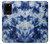 S3439 Fabric Indigo Tie Dye Hülle Schutzhülle Taschen für Samsung Galaxy S20 Plus, Galaxy S20+