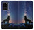 S3555 Wolf Howling Million Star Hülle Schutzhülle Taschen für Samsung Galaxy S20 Plus, Galaxy S20+