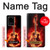 S0415 Fire Guitar Burn Hülle Schutzhülle Taschen für Samsung Galaxy S20 Ultra