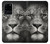 S1352 Lion Face Hülle Schutzhülle Taschen für Samsung Galaxy S20 Ultra