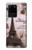 S2211 Paris Postcard Eiffel Tower Hülle Schutzhülle Taschen für Samsung Galaxy S20 Ultra