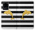 S2882 Black and White Striped Gold Dolphin Hülle Schutzhülle Taschen für Samsung Galaxy S20 Ultra