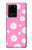 S3500 Pink Floral Pattern Hülle Schutzhülle Taschen für Samsung Galaxy S20 Ultra