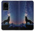 S3555 Wolf Howling Million Star Hülle Schutzhülle Taschen für Samsung Galaxy S20 Ultra