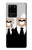 S3557 Bear in Black Suit Hülle Schutzhülle Taschen für Samsung Galaxy S20 Ultra