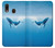 S0843 Blue Whale Hülle Schutzhülle Taschen für Samsung Galaxy A20, Galaxy A30