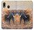 S1292 Dusty Elephant Egrets Hülle Schutzhülle Taschen für Samsung Galaxy A20, Galaxy A30