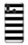 S1596 Black and White Striped Hülle Schutzhülle Taschen für Samsung Galaxy A20, Galaxy A30