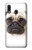 S1852 Pug Dog Hülle Schutzhülle Taschen für Samsung Galaxy A20, Galaxy A30