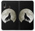 S1981 Wolf Howling at The Moon Hülle Schutzhülle Taschen für Samsung Galaxy A20, Galaxy A30