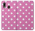 S2358 Pink Polka Dots Hülle Schutzhülle Taschen für Samsung Galaxy A20, Galaxy A30