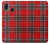 S2374 Tartan Red Pattern Hülle Schutzhülle Taschen für Samsung Galaxy A20, Galaxy A30