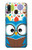S2521 Cute Nerd Owl Cartoon Hülle Schutzhülle Taschen für Samsung Galaxy A20, Galaxy A30