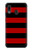 S2638 Black and Red Striped Hülle Schutzhülle Taschen für Samsung Galaxy A20, Galaxy A30