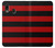 S2638 Black and Red Striped Hülle Schutzhülle Taschen für Samsung Galaxy A20, Galaxy A30