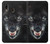 S2823 Black Wolf Blue Eyes Face Hülle Schutzhülle Taschen für Samsung Galaxy A20, Galaxy A30
