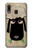 S2826 Cute Cartoon Unsleep Black Sheep Hülle Schutzhülle Taschen für Samsung Galaxy A20, Galaxy A30