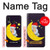 S2849 Cute Sleepy Owl Moon Night Hülle Schutzhülle Taschen für Samsung Galaxy A20, Galaxy A30