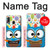 S2521 Cute Nerd Owl Cartoon Hülle Schutzhülle Taschen für Samsung Galaxy A20e