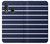 S2767 Navy White Striped Hülle Schutzhülle Taschen für Samsung Galaxy A20e
