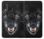 S2823 Black Wolf Blue Eyes Face Hülle Schutzhülle Taschen für Samsung Galaxy A20e