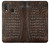 S2850 Brown Skin Alligator Graphic Printed Hülle Schutzhülle Taschen für Samsung Galaxy A20e