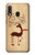 S3081 Wooden Raindeer Graphic Printed Hülle Schutzhülle Taschen für Samsung Galaxy A20e