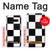 S2492 Black and White Check Hülle Schutzhülle Taschen für LG V60 ThinQ 5G