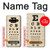 S2502 Eye Exam Chart Decorative Decoupage Poster Hülle Schutzhülle Taschen für LG V60 ThinQ 5G