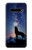 S3555 Wolf Howling Million Star Hülle Schutzhülle Taschen für LG V60 ThinQ 5G