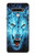 S0752 Blue Fire Grim Wolf Hülle Schutzhülle Taschen für LG Stylo 6